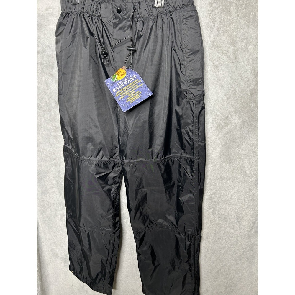 Bass Pro Shops Pants Mens XL Black GTX Rain Waterproof Fishing Hiking Trousers